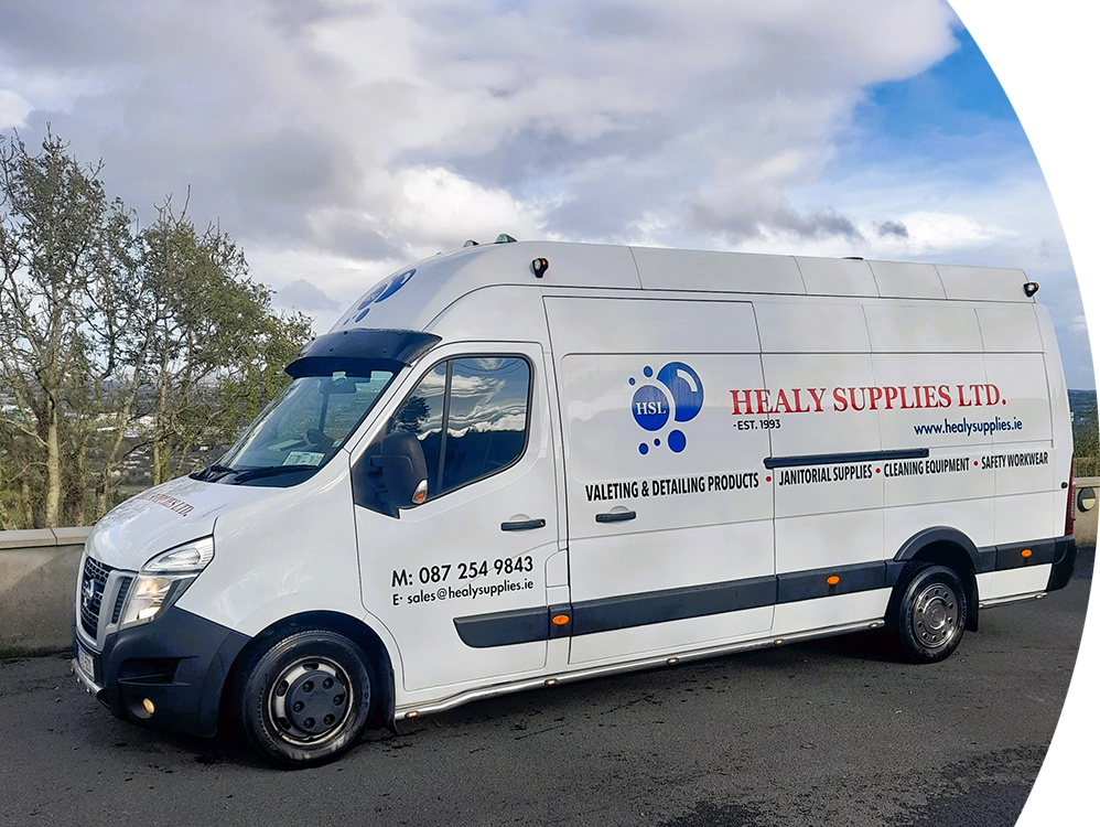 healy valeting supplies van